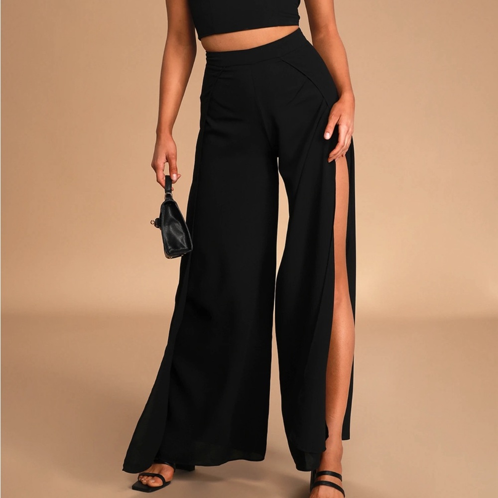 Lulus Out Tonight Split Leg Pants from Two-Piece Jumpsuit Set